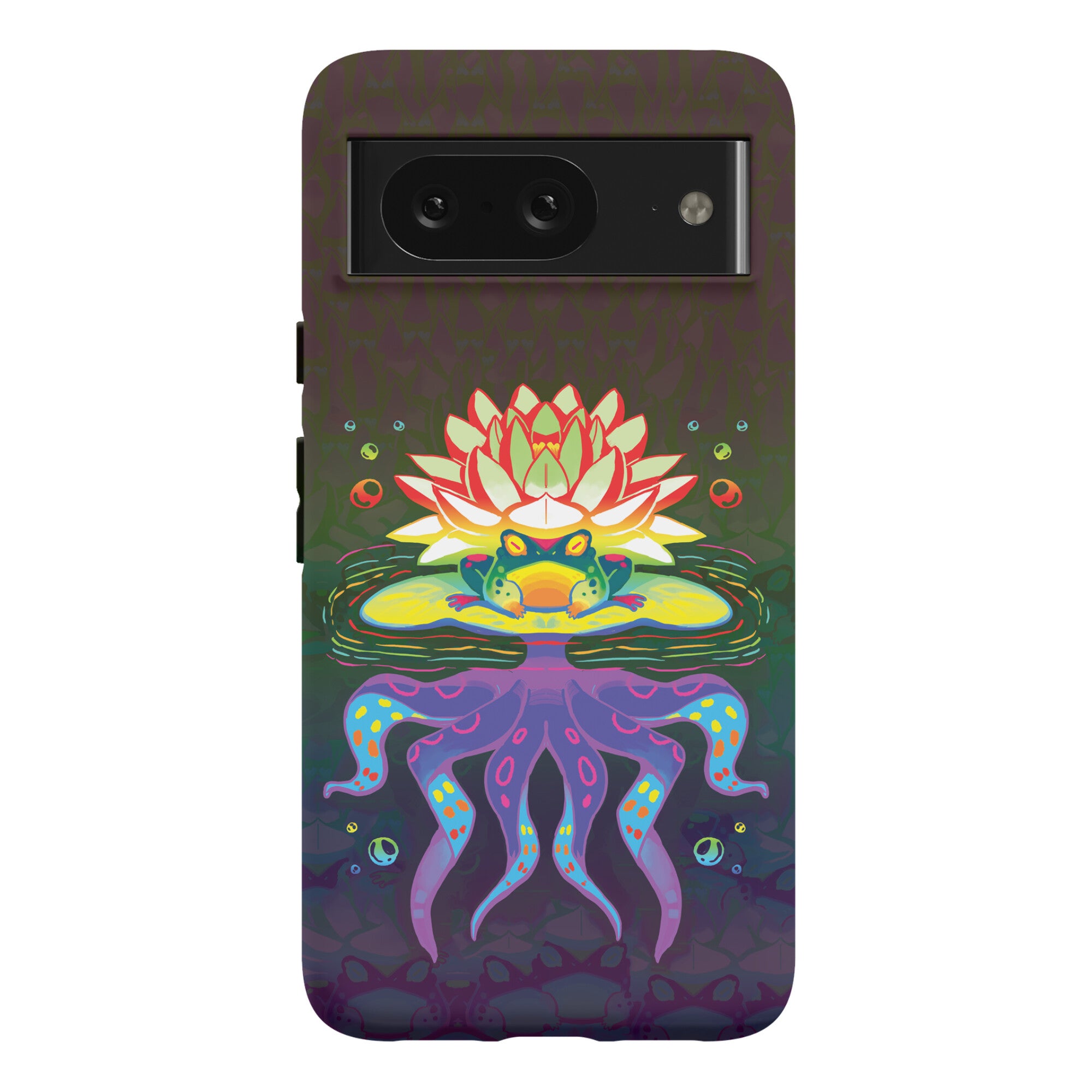 Psychedelic Lily Frog Phone Case